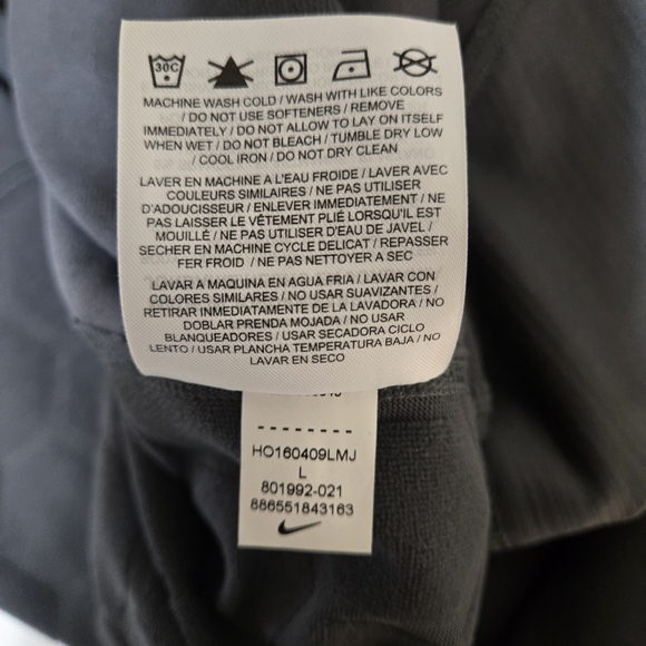 Nike Pro 1/4 Zip Pullover Sweatshirt Hyperwarm Fitted Men's Large Gray A… - Picture 8 of 8